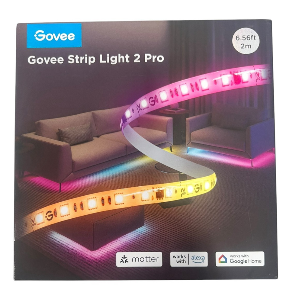 Govee Strip Light 2 Pro Smart LED Strip Lights Alexa/Google H61F2 (6.56ft) NEW